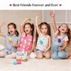 FLATRI Friendship Necklace - Heart BFF Necklace for 4 Best