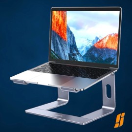 BESIGN LS03 Aluminum Laptop Stand, Ergonomic Detachable Computer B-Silver