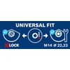 Bosch Professional 10x Standard for Inox X-LOCK Trennscheibe (für Edelstahl,