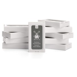 MÜHLE 10er Pack Rasierklingen für alle gängigen Modelle der Sicherheitsrasierer und Rasierhobel - rostfreier Stahl
