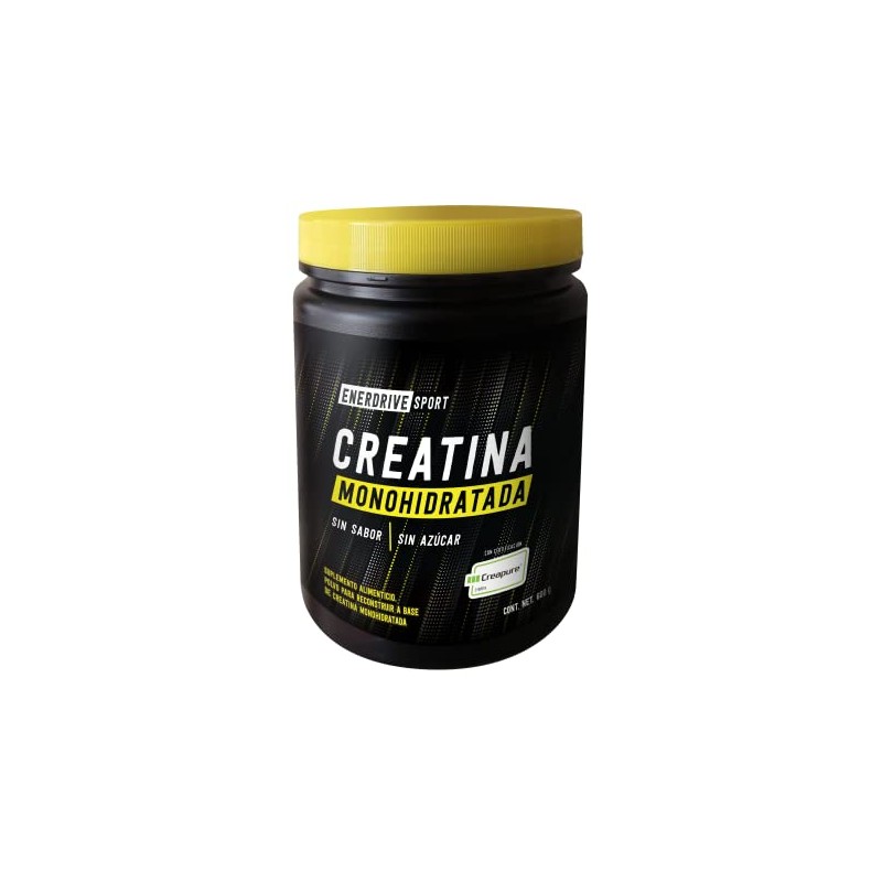 Enerdrive Sport Creatina Monohidratada, Certificación Creapure®, 600g, 120 servicios