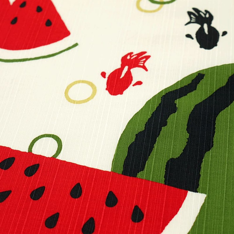Hamamonyo Kofu (Furoshiki, 19.7 inches (50 cm), Watermelon and Goldfish