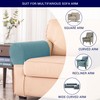 SUBRTEX Stretch Couch Arm Covers Set of 2, Checkered Sofa