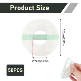 50 Stück Pflaster für Freestyle Libre 3, Sensor Pflaster Wasserfes Transparentes, Patch Sport Fixierband mit Loch für Glukosesensor, Wasserfest Atmungsaktiv Selbstklebend Hautfreundlich Hypoallergenes