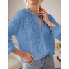 MINSURE Women Lightweight Crochet Cardigan Sweaters Button Up Long Sleeve