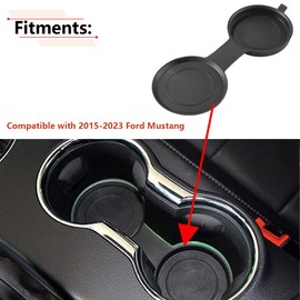 RLB-HILON Center Console Cup Holder Insert Compatible with Ford Mustang 2015 2016 2017 2018 2019 2020 2021 Year, for FR3Z-6313562-AD