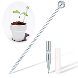 Therwen 14'' Stainless Steel Soil Sampler Probe Soil Sampler for Lawn Plant Garden Farm Underground Soil Sampling Probing Moisture Meter Compaction Septic Tanks Locating Sampling