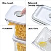 Vakuen Premium Airtight Food Storage Containers, 3PC-SET, Smart One-Click Seal