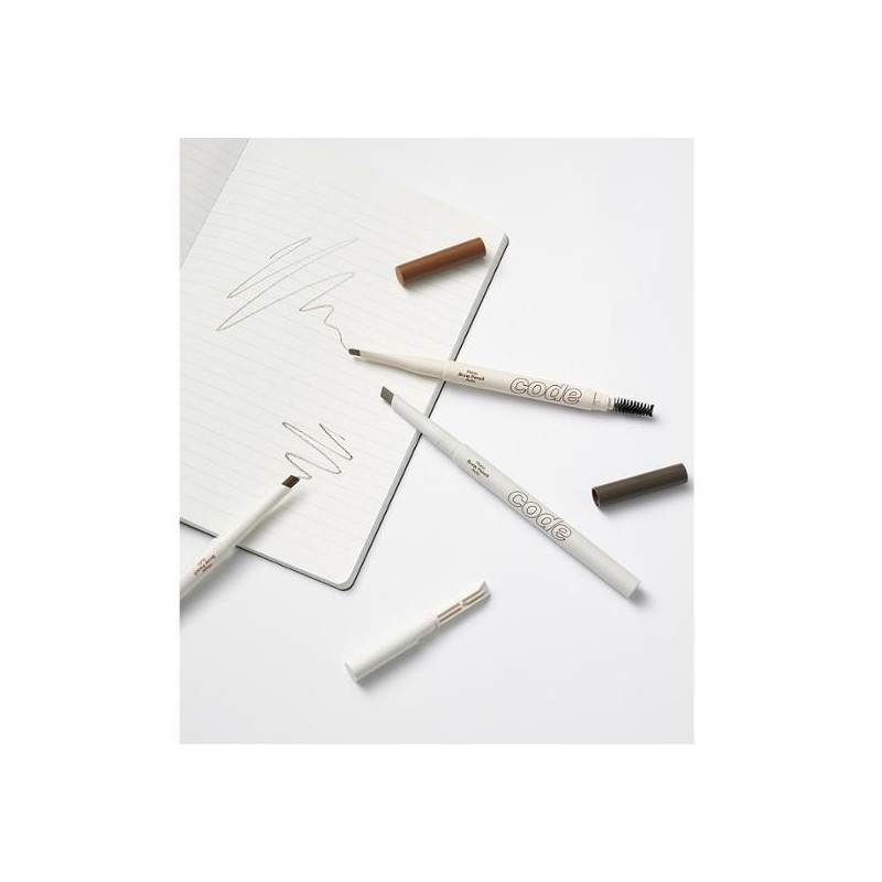 CODE GLOKOLOR Mono Brow Pencil Auto 0.35g (Reformulated) - Dark