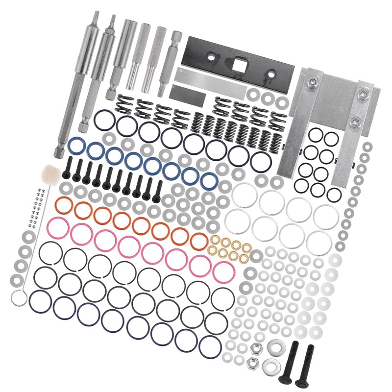 HOPESPANNER 7.3L Injector Rebuild Kit with Vice Clamp, Special Tools,