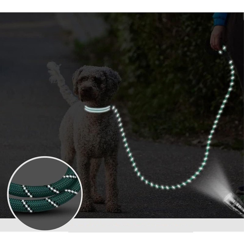 Mirhua リード 犬 伸縮 おしゃれ ペット用品 太さ選べる 長さ1.5m 小型 取っ手