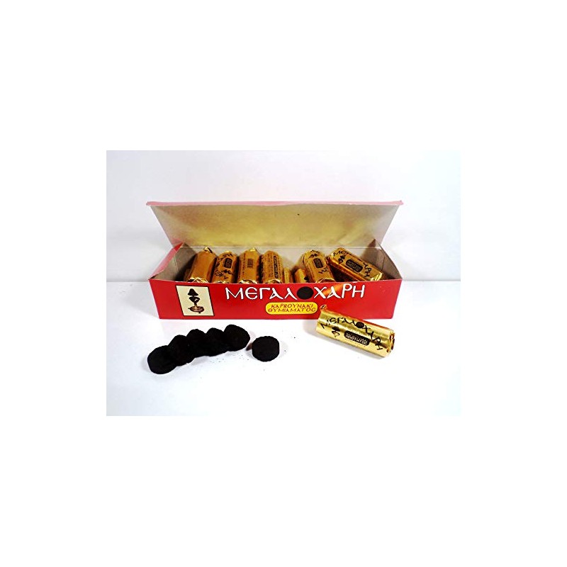 Megalohari Incense Charcoal Box (2.5Cm/19 Rolls)