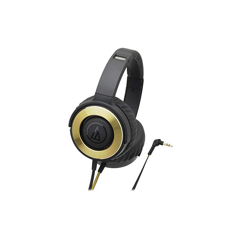 Audio-Technica ATH-WS550 BGD Solid Bass Portable Headphones Black Gold