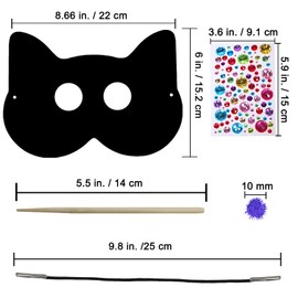 Winlyn 27 Sets Magic Scratch Off Art Rainbow Magic Scratch Paper Animal Masks Owl Rabbit Tiger Wolf Bear Squirrel Fox Bear Elephant Cutouts Face Kids Jungle Forest Animal Birthday Party Activities