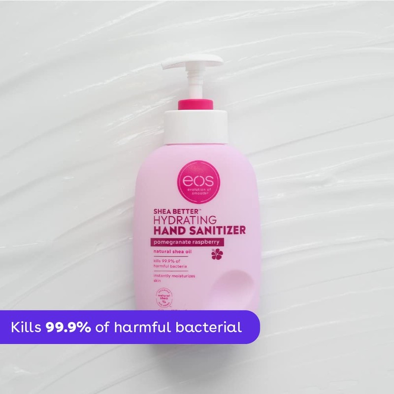 eos Shea Better Hand Sanitizer- Pomegranate Raspberry, Kills 99.9% of