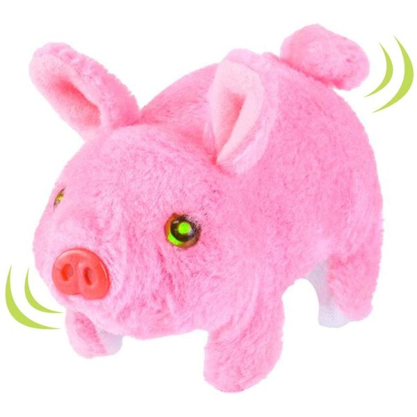 ArtCreativity Walking Pig Toy That Oinks, Wiggles, and Lights Up, Battery Operated Oinking Piggy with Moving Tail and Nose, Interactive Piglet Pet Toy for Kids, Best Gift for Boys and Girls