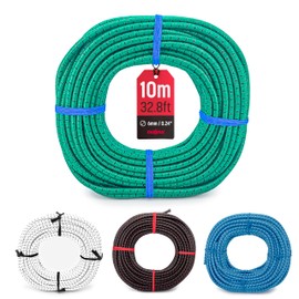 MAGMA Elastic Rope | Rubber Rope with 6 mm Diameter | For Fishing, Sailing, Boating, Camping & Tarpaulin Tarpaulin Tarpaulin | For Indoor, Outdoor, Kitchen, Workshop & Garden (10, Green)
