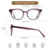 WANXIN Blue Light Blocking Glasses Fashion Round Computer/Reading/Gaming/TV/Phones Anti Eyestrain