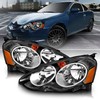 AmeriLite for 2002-2004 Acura RSX -Honda Integra DC5- Black Replacement