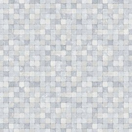 Sample for Display Purpose only.Concord Wallcoverings Textured Wallpaper Faux Featuring Textured Tiles, Blue, 7 in x 10 in, G67419