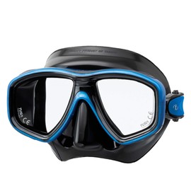 TUSA M-212 Freedom Ceos Scuba Diving Mask, Black/Fishtail Blue