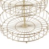 2 Tier Fruit Basket Iron Round Golden Nordic Household Snack