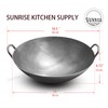 SUNRISE Kitchen Supply Heavy Duty Hong Kong Style Carbon Steel