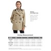 Orolay Women's Double Breasted Trench Coat Windbreaker Jacket with Belt