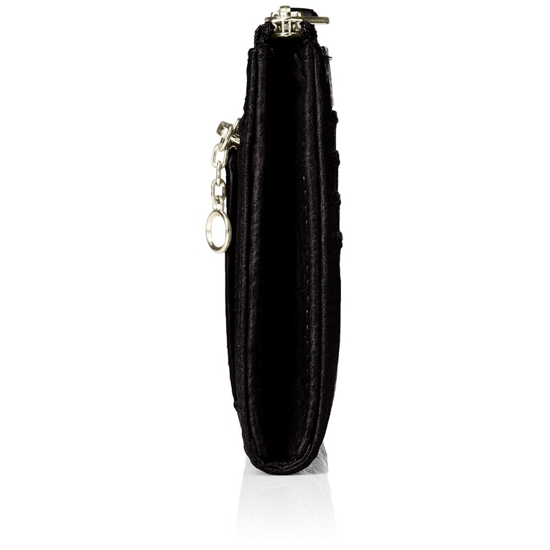 Soratina Italian Leather Compact Wallet Smart Wallet, Black