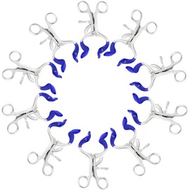 AAPROTOOLS New Set of 10 PCS O.R Grade Molt Mouth Gag Blue 3.5" Dental Instrument with Silicone A+ Quality