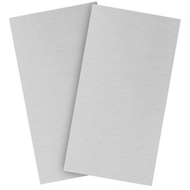 Lswteiz 2Pack 6061 T651 Aluminum Sheet Metal 6 x 12 x 5/64(0.08) Inch Flat Plain Aluminum Plate Covered with Protective Film, Heat Treatable Rectangle 2mm Aluminum Metal Plate for Industrial, Crafting
