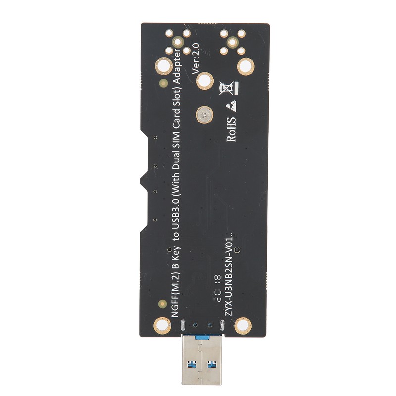 Adapter Card NGFF(M.2) Key B to USB 3.0 with Dual