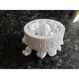 Unknow 15Oz MELTING METALS Ceramic Silica Crucible Dish Cup Casting Spout Jewelry ITALY