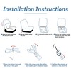 Fioqe 2PCS Front 60/40 High Back Bench Seat Cover for