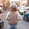 HAWEE Women's Backpack Soft PU Leather School Backpack Anti-Theft Daypack