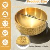 4 Pcs 25 Oz Gold Stainless Steel Soup Bowls Set,