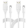 Cable Compatible with 3DS (White, Pack of 2)