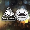 Jeje Deco P_Triangle Reflection+Fuel Cap Mustache Gasoline B / P_세모 반사+주유구수염 가솔린B