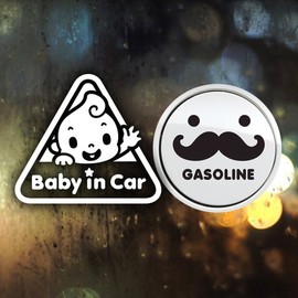 Jeje Deco P_Triangle Reflection+Fuel Cap Mustache Gasoline B / P_세모 반사+주유구수염 가솔린B