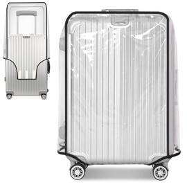 MVQPER Luggage Cover, 30 Inch Suitcase Cover Protectors Waterproof, Luggage Protector Case Covers Dustproof Transparent for Suitcases Travel Luggage for Home Business School Travel or Luggage Storage