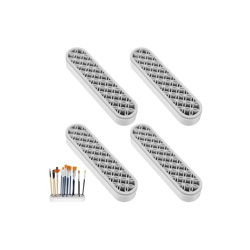Silicone Makeup Brush Holder Stand for Vanity Storage, Multipurpose Cosmetic