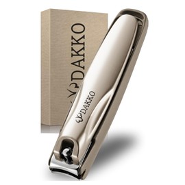 Dakko Nail Clippers, Premium Series Finest Sharpness Ever, [Sharpness That Will Be Addictively Chipped] Gift Gun Meta Premium Black Premium Nickel New (Gunmeta Premium Black)