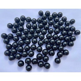 FAIRY TAIL & GLITZER FEE Black Marble 500 g Glass Marble Glass Ball 16 mm Black Glass Balls Marble Game