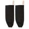 HSOFTIFY 100% Linen Plastic Bag Holder 2 Pcs with Hanging