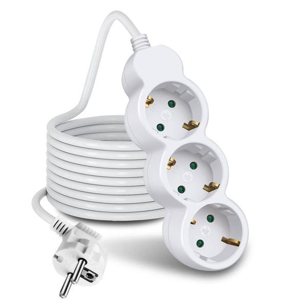ExtraStar Power Strip Multiple Socket with Save Energy Switch for