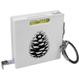 'Single Pine Cone ' Keyring Tape Measure/Spirit Level Tool (KM00041983)