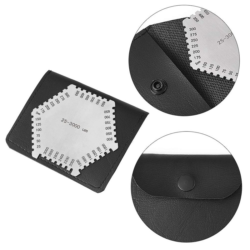 Stainless Steel (E112) HEX High Accuracy Wet Film Thickness Gauge