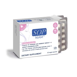 SOP NIAM - Complemento alimenticio con D-Chiro Inositol, vitaminas y minerales - 60 cápsulas