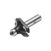 sourcing map Roundover Router Bit 1/2" Shank 1" Cut Diameter