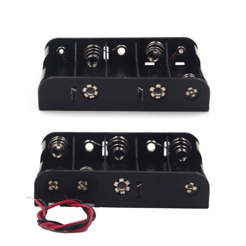 LampVPath (Pack of 2 5 AA Battery Holder, 5 AA